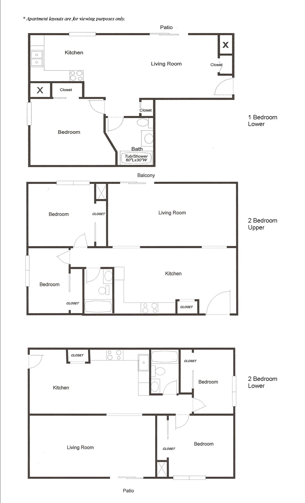 image of Parkview Apartments Layouts